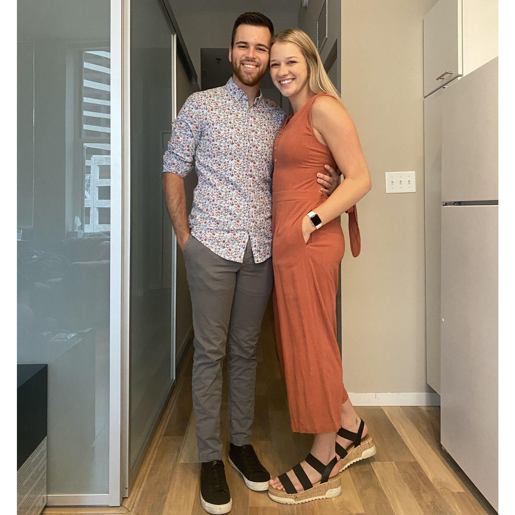 a selfie in our first apartment together