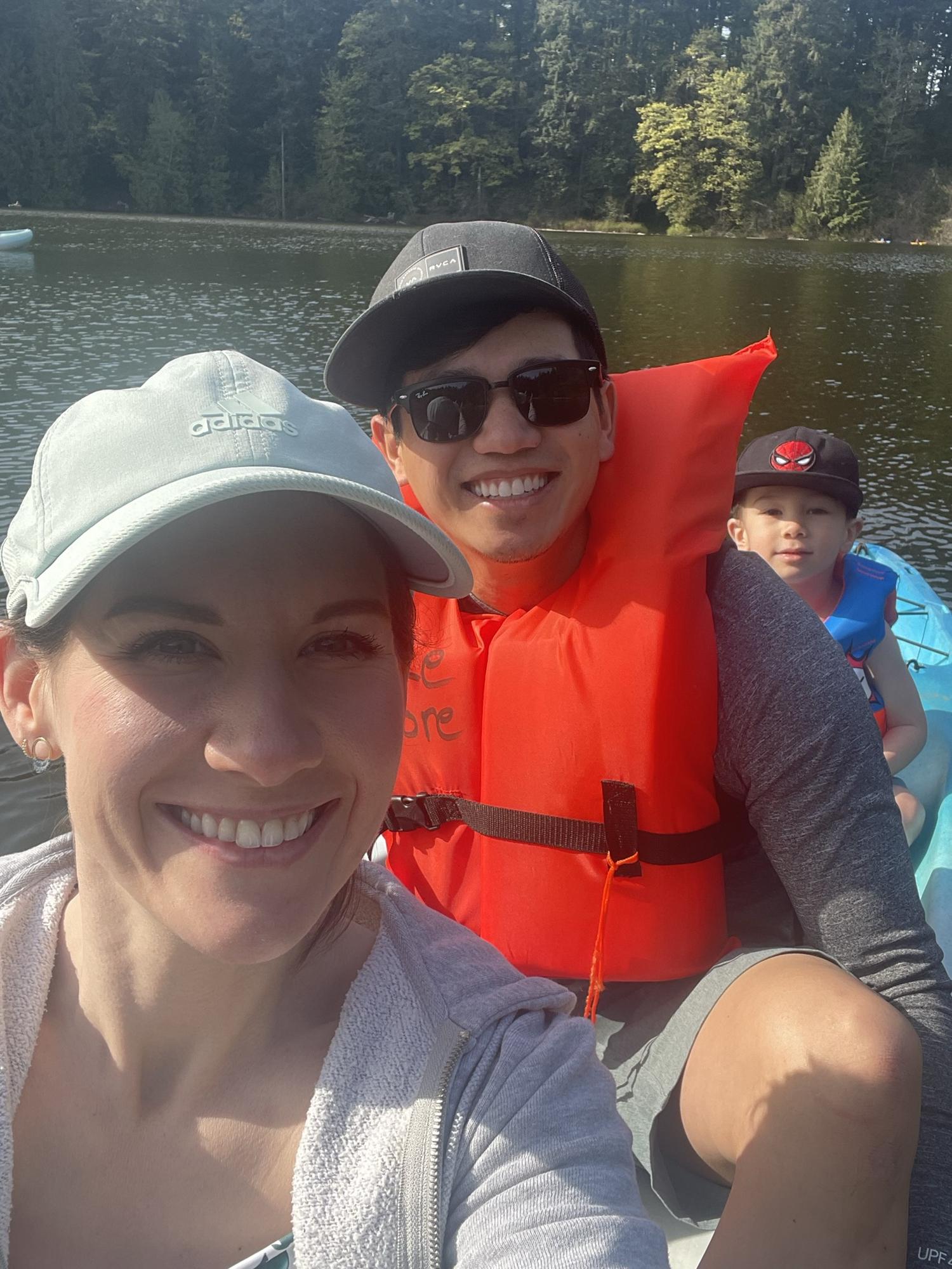 Kayaking on Battleground Lake
