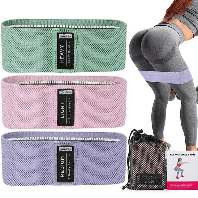 3 Levels Booty Bands Set, Resistance Bands for Working Out, Exercise Bands for Women Legs and Butt, Yoga Starter Set