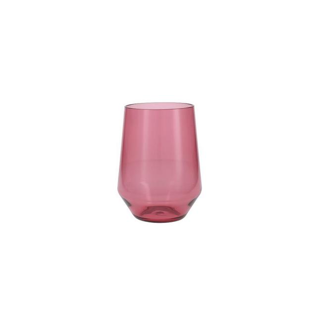 Fortessa Sole Stemless Wine, Rose, S/6