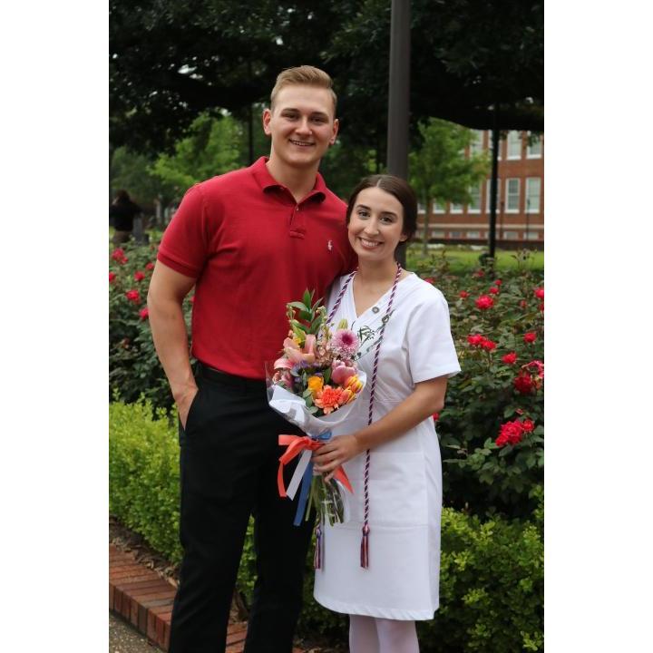 Nurse Pinning Ceremony. He is truly my #1 fan!!