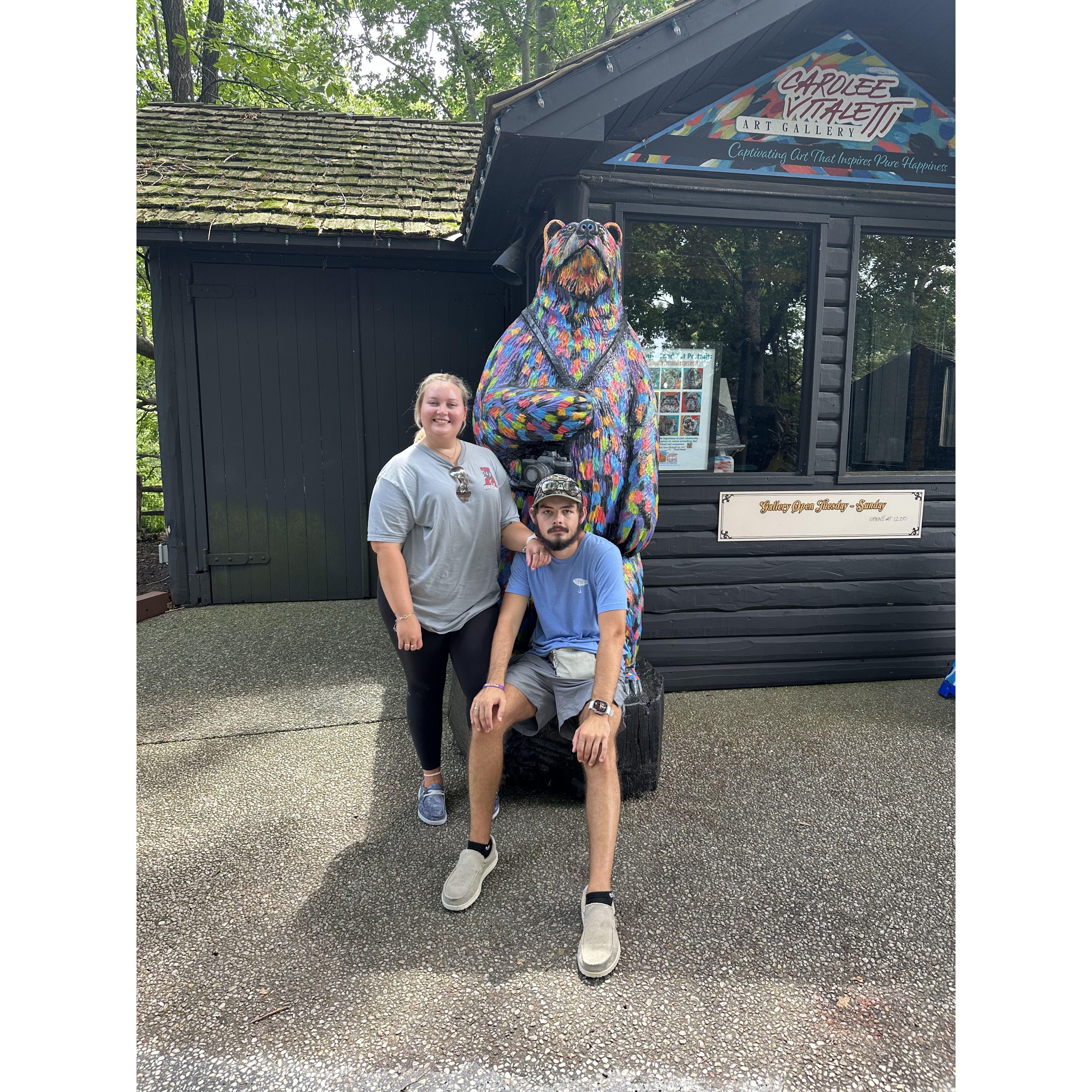 A photo from their adventure at Busch Gardens