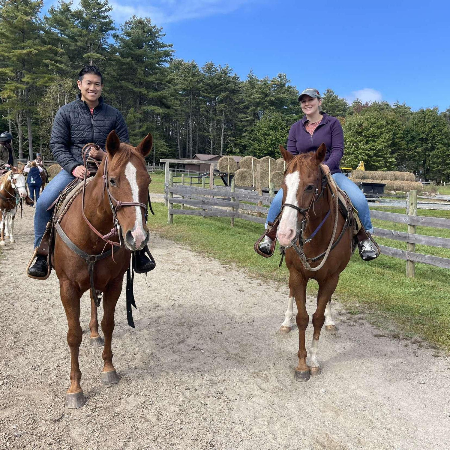 Horseback riding trail at Lake George, NY