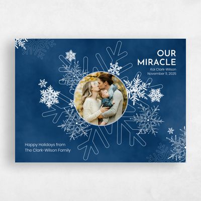 Blue Standard Holiday Card - Zeigler Photo