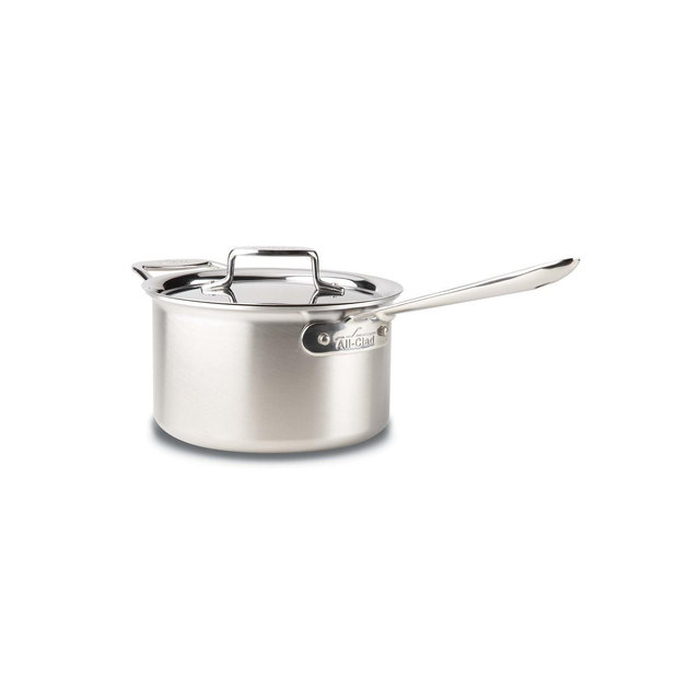 All-Clad D5 Stainless Steel Brushed 5-Ply Bonded 4 Qt. Sauce Pan with Lid
