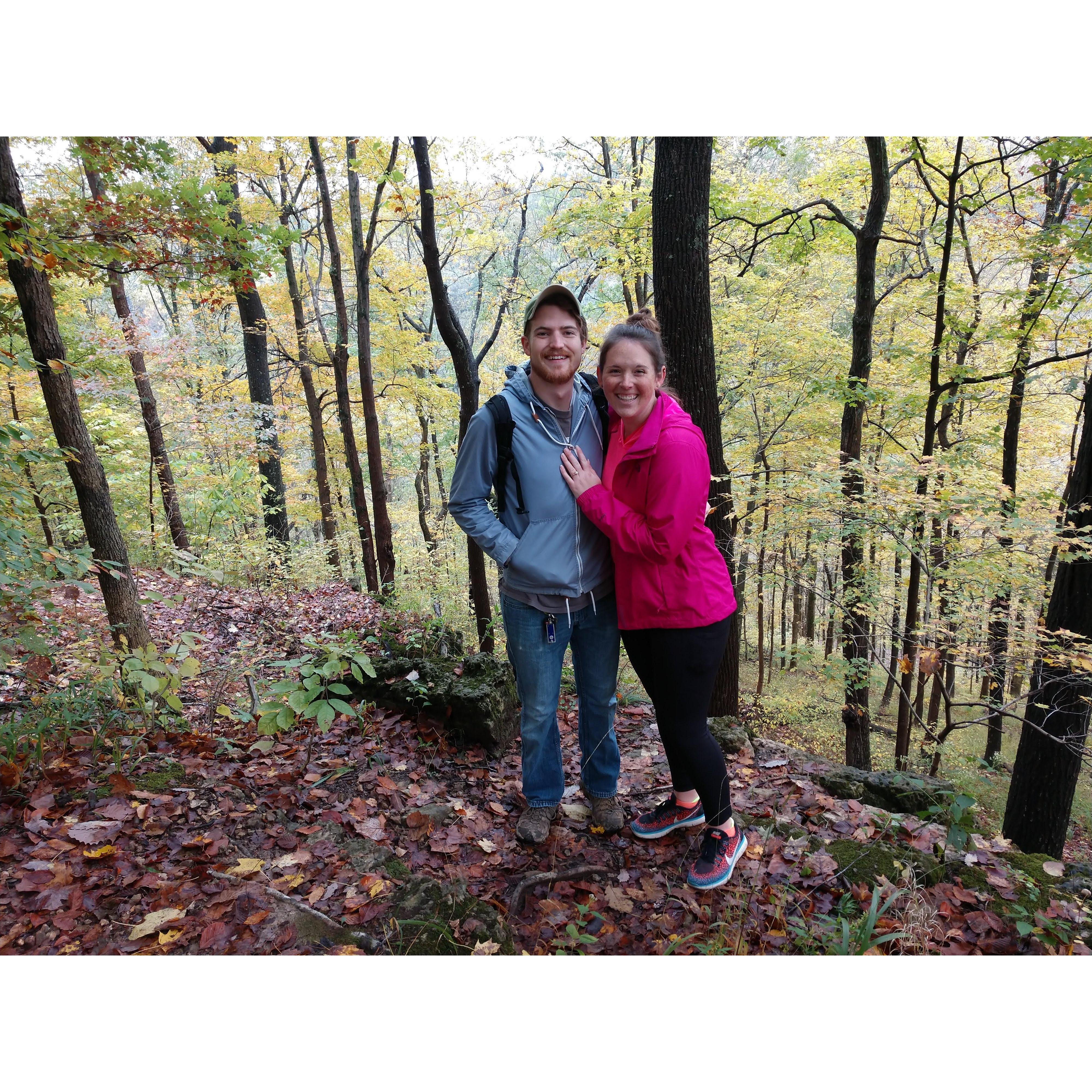 Post Engagement trip to Clifty Falls.