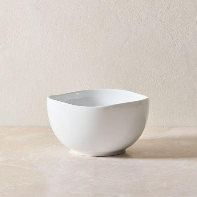 Organic Porcelain Cereal Bowl, White, Individual