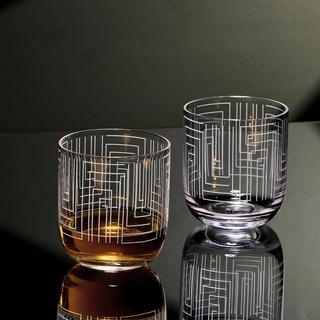 Maze Double Old Fashioned Glass, Set of 2