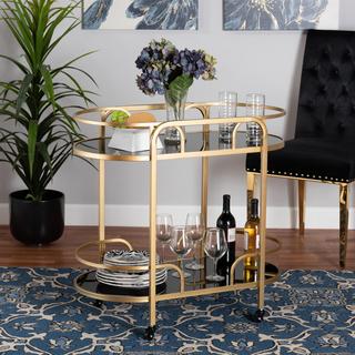 Leighton Luxe 2-Tier Wine Cart