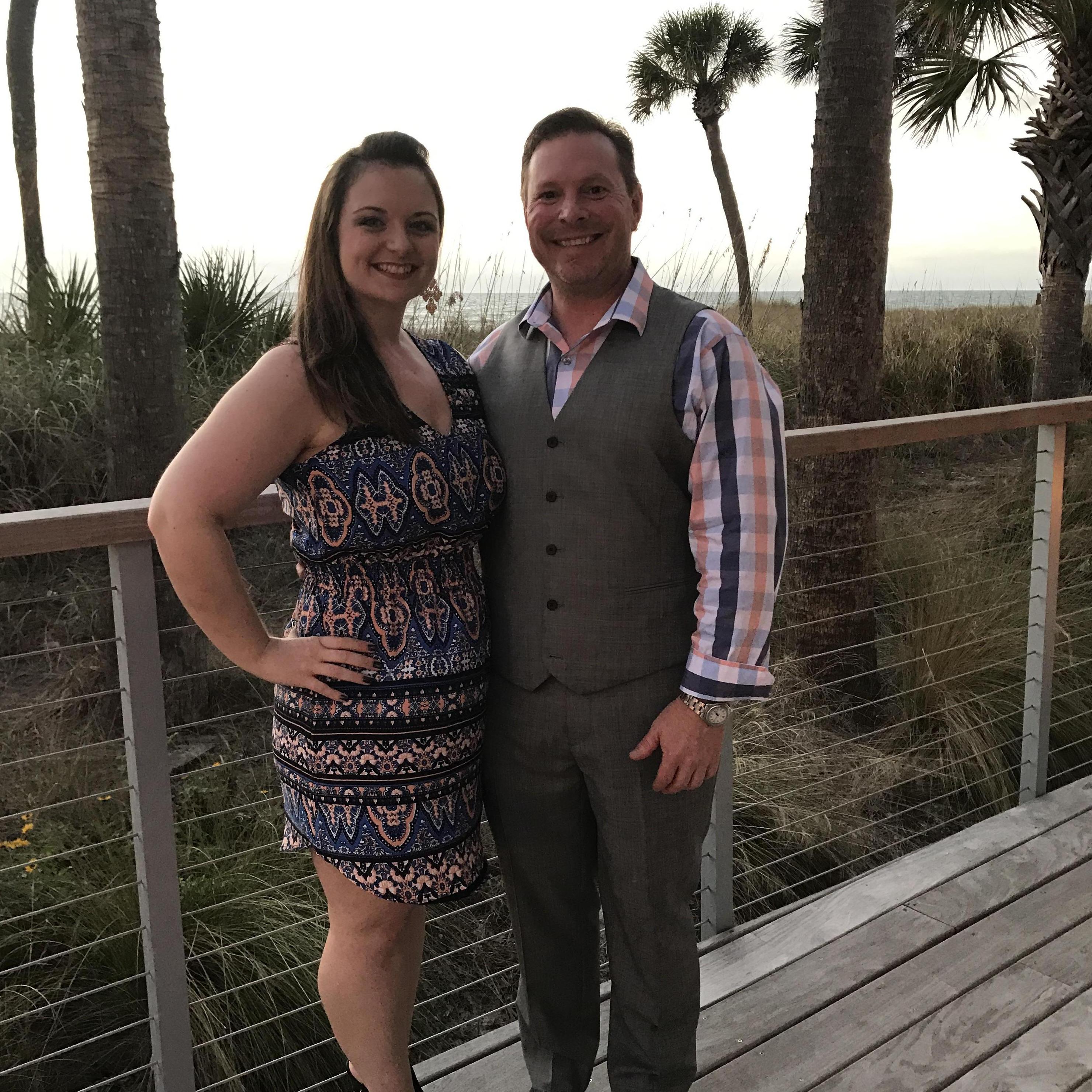 The Dorwart's rehearsal dinner at St. Pete Beach, FL. GQ called and said they want their look back.