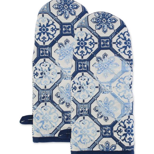 Design Imports Lisbon Print Oven Mitt (Set of 2)