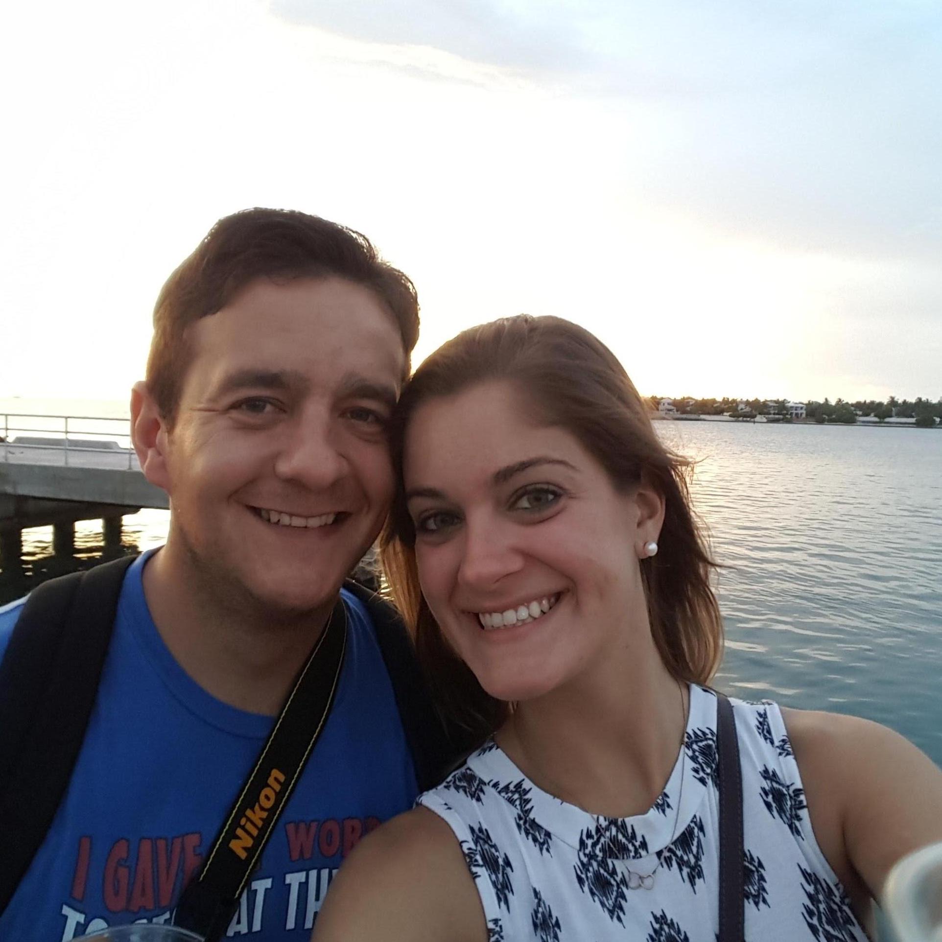 Sunset at Mallory Square in Key West, FL in July 2016