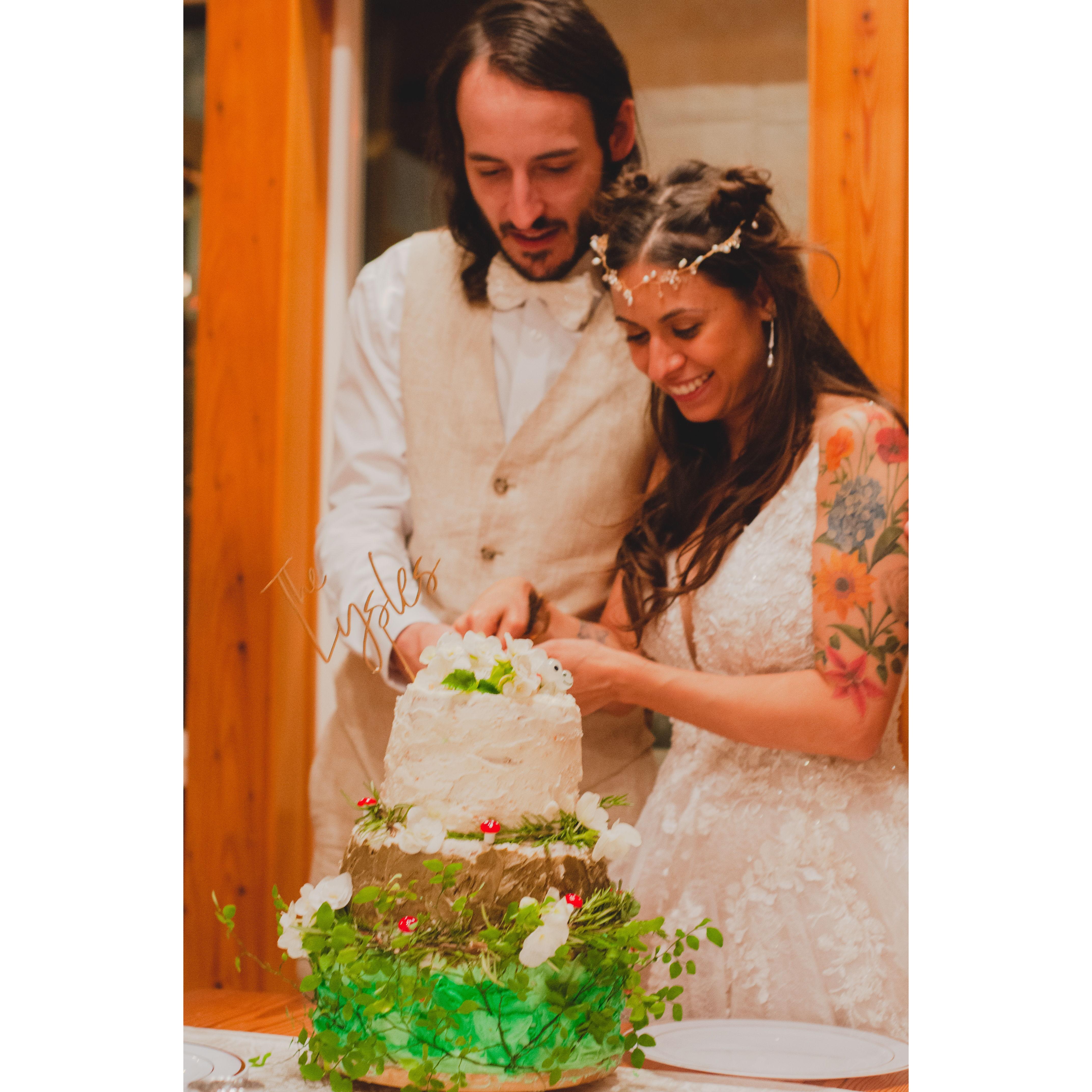 Our homemade Wedding Cake