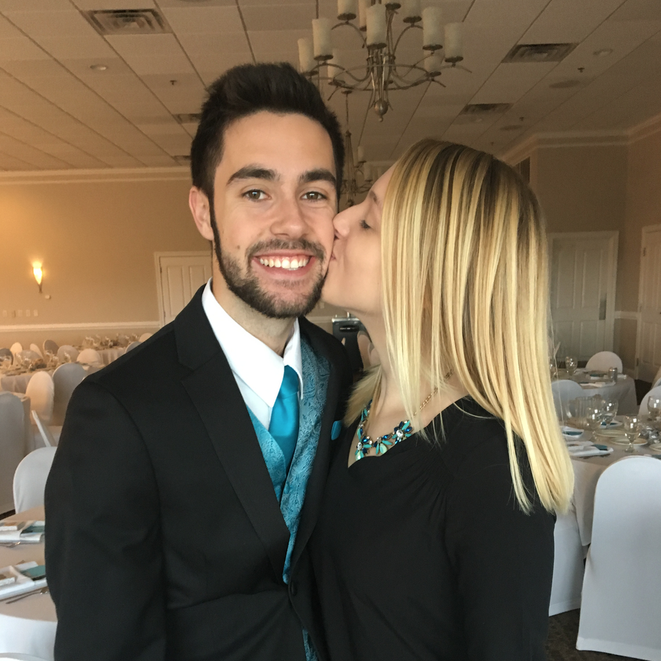 Family wedding in Iowa, Jared was his cousin Nathan's best man!