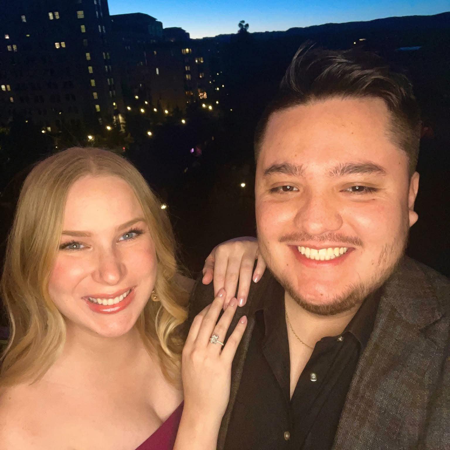 When we got engaged in our apartment!