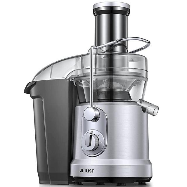 JUILIST Juicer Machines, 1000W Juicer Vegetable and Fruit with 3" Wide Mouth Food Chute, Easy to Clean, Large Power Juicer Extractor, 4S Fast Juicing & 2 Speeds Setting, Sliver