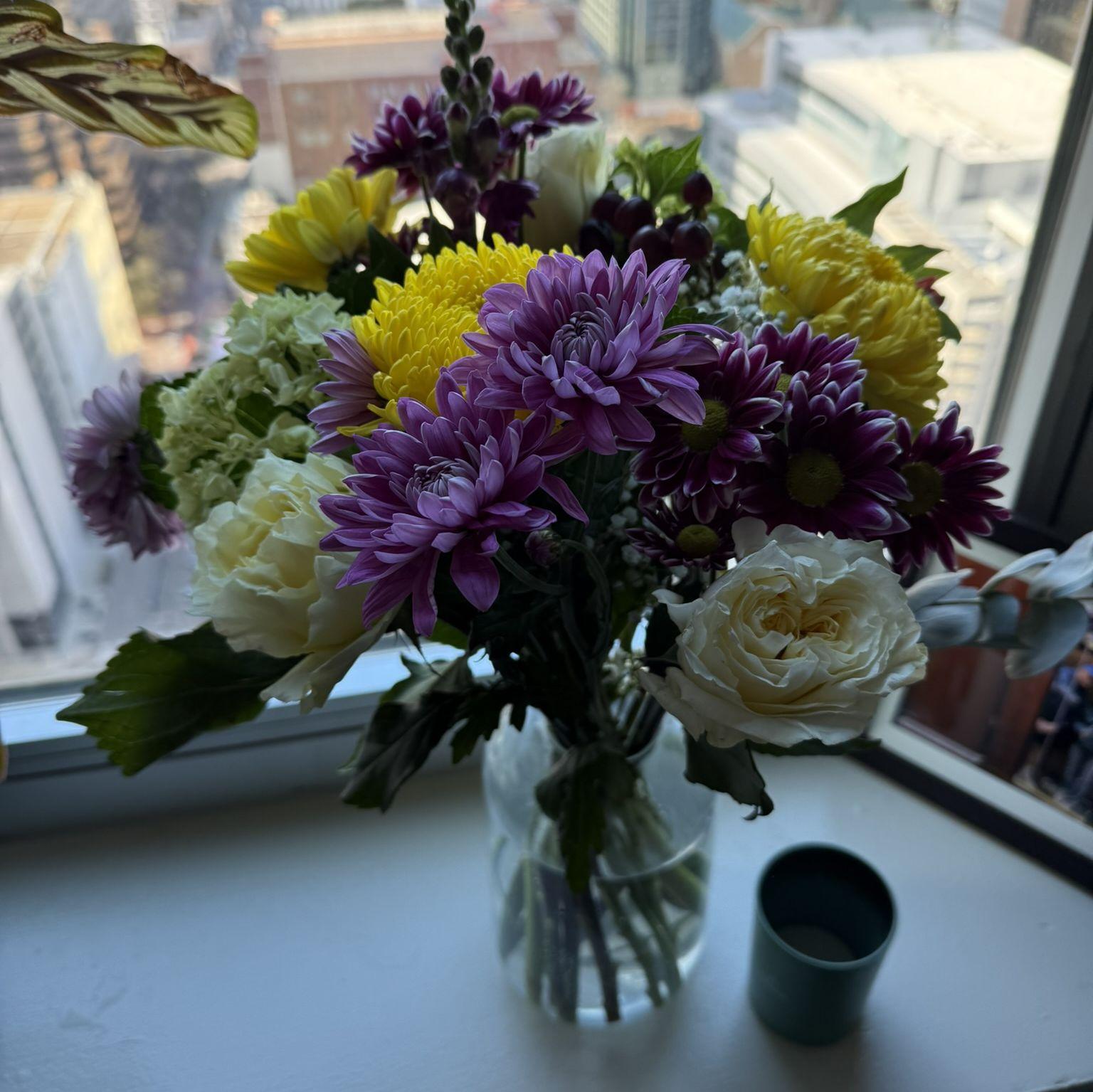 the 1st flowers Dallas gifted to Anna