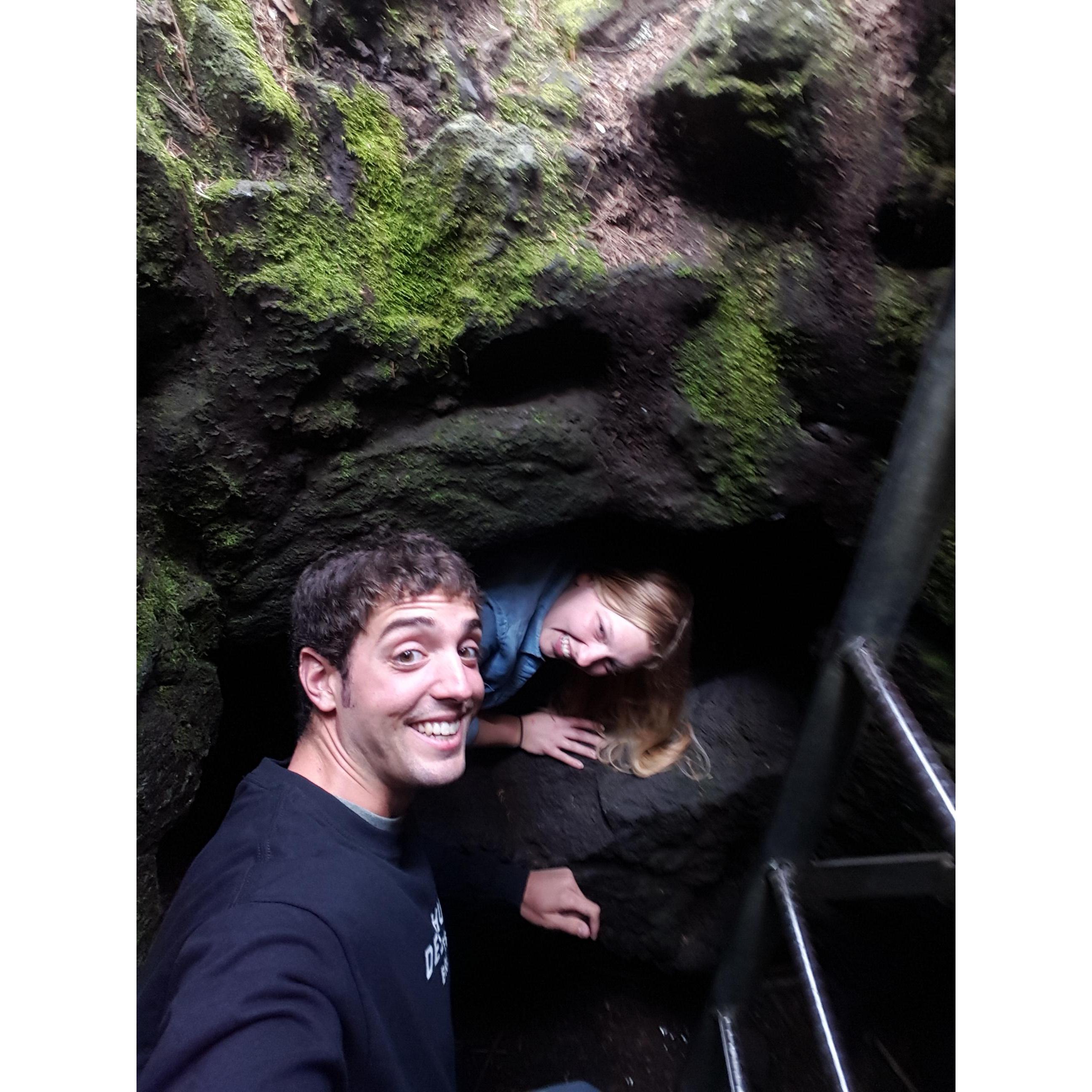Exploring the lava tubes on Mt. St. Helens
