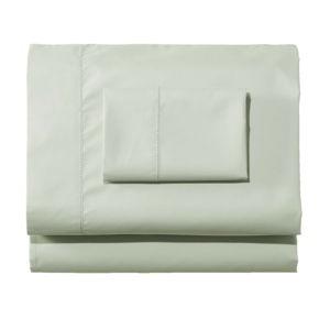 280-Thread-Count Pima Cotton Percale Sheet Set - King, Pastel Mint