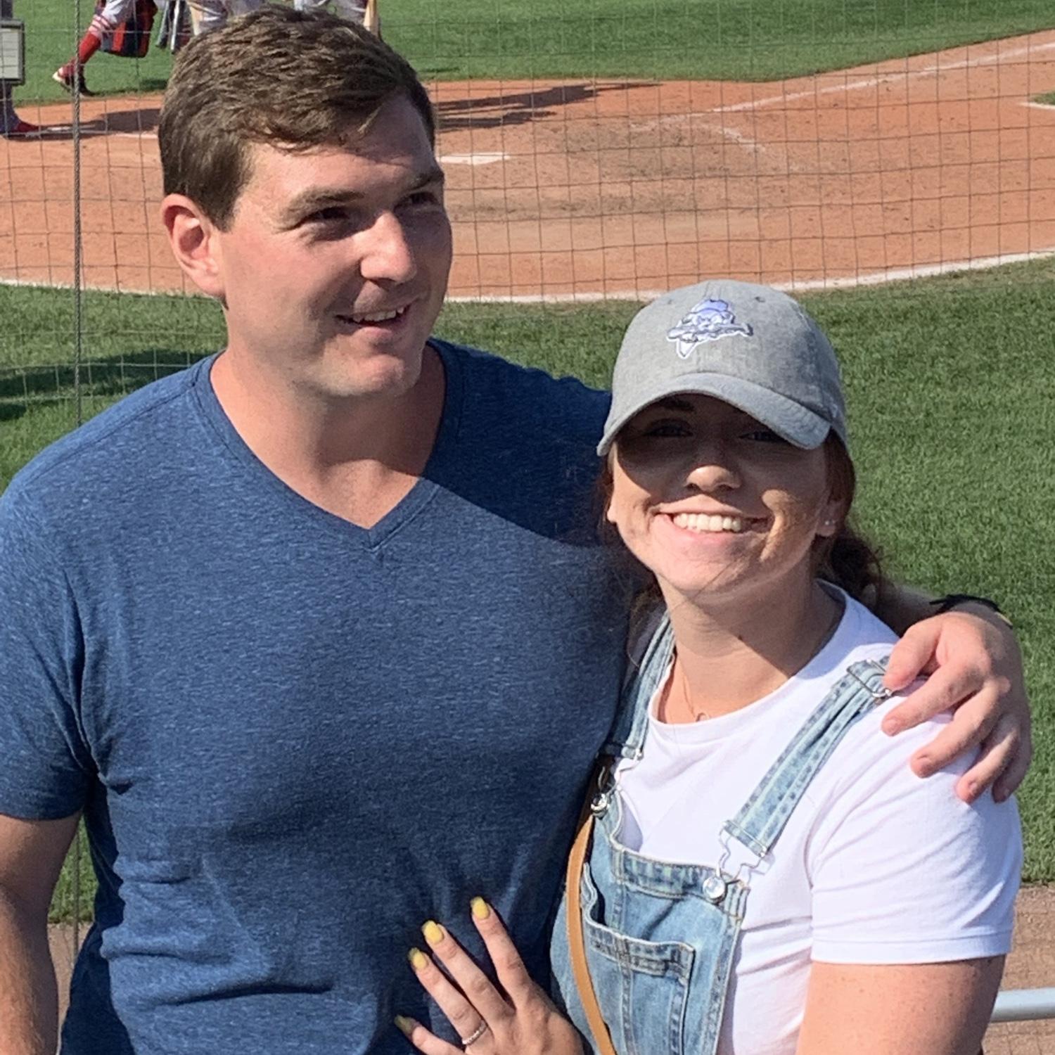 Heather and Pete went to a Portland Sea Dogs game. This was the trip the "what are we?" question came up.