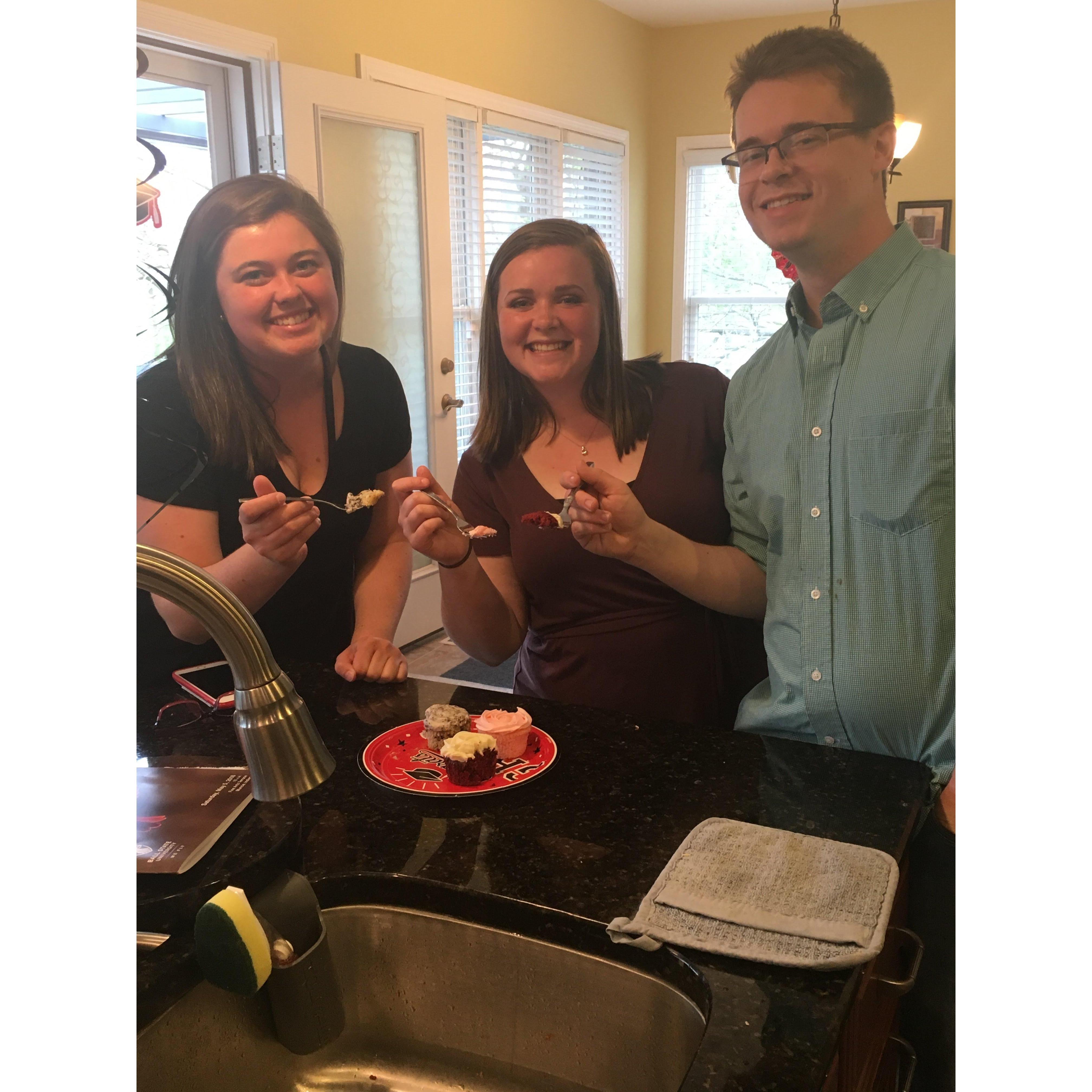 Cupcake tasting for the wedding!