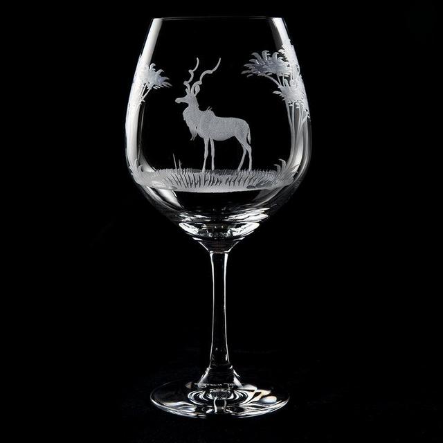 Queen Lace Crystal Kudu White Wine Glass