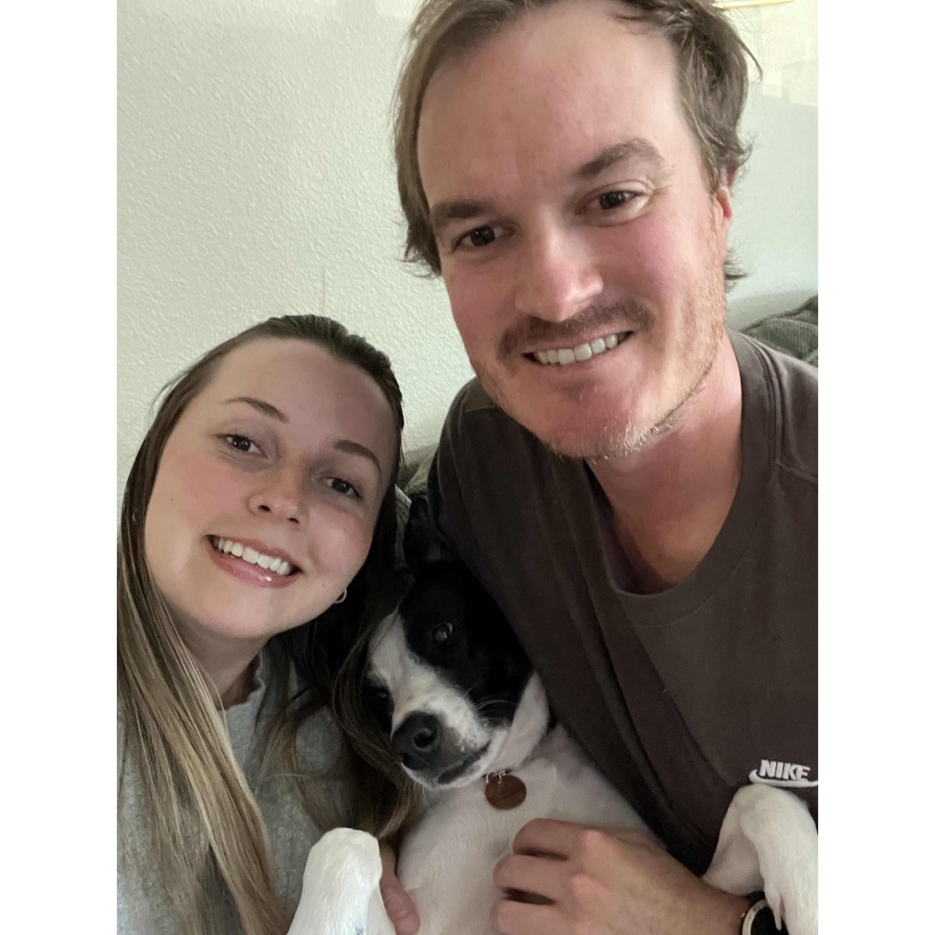 Our first "ussie" with Bailey, 2022