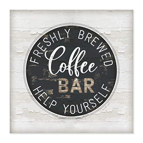 MRC Wood Products Freshly Brewed Coffee Bar Wall Sign 12x12