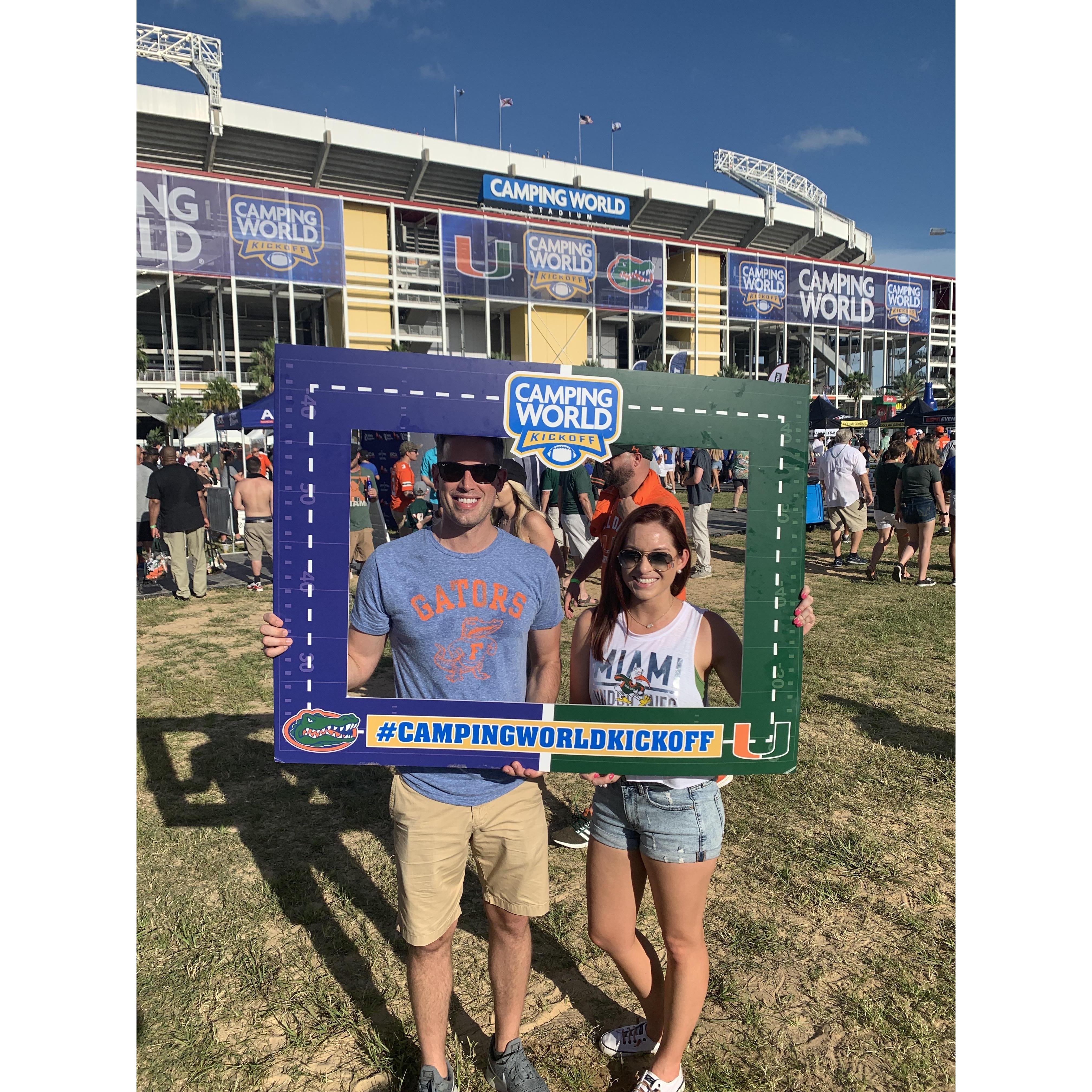 Miami vs. Florida 2019. We already can't wait till they play again in 2024.