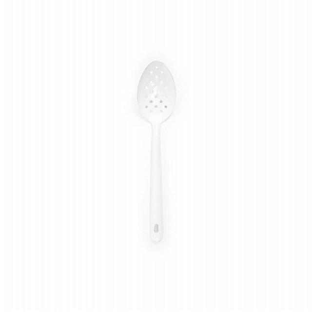 Pacifica 12 inch Slotted Spoon - White
