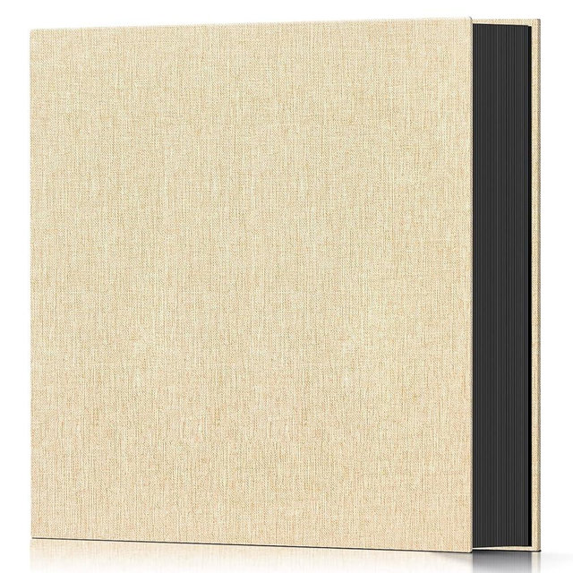 Popotop Photo Album 4x6 600 Pockets for Wedding Gifts,Linen Hardcover Picture Albums for Family Anniversary Baby Vacation Pictures
