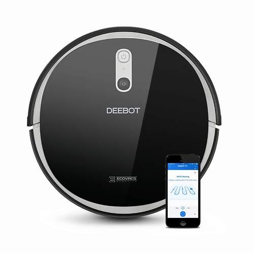 Ecovacs Deebot 711 Robot Vacuum Cleaner with Smart Navi 2.0, Systematic Mapping Cleaning, Wi-Fi Connectivity, Ideal for Pet Hair, Carpets, Hard Floor Surfaces, Compatible with Alexa