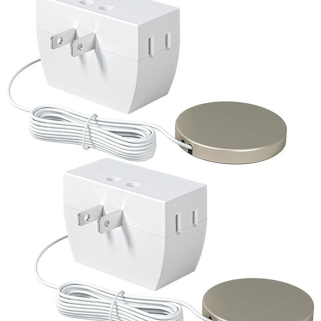 DEWENWILS 2 Pack Touch Dimmer Switch, Plug and Play Lamp Touch Control Pad, Touch Lamp Switch, Dimmable LED/CFL Lights, and Incandescent Bulbs, Dimmer Extension Cord, ETL Listed, White