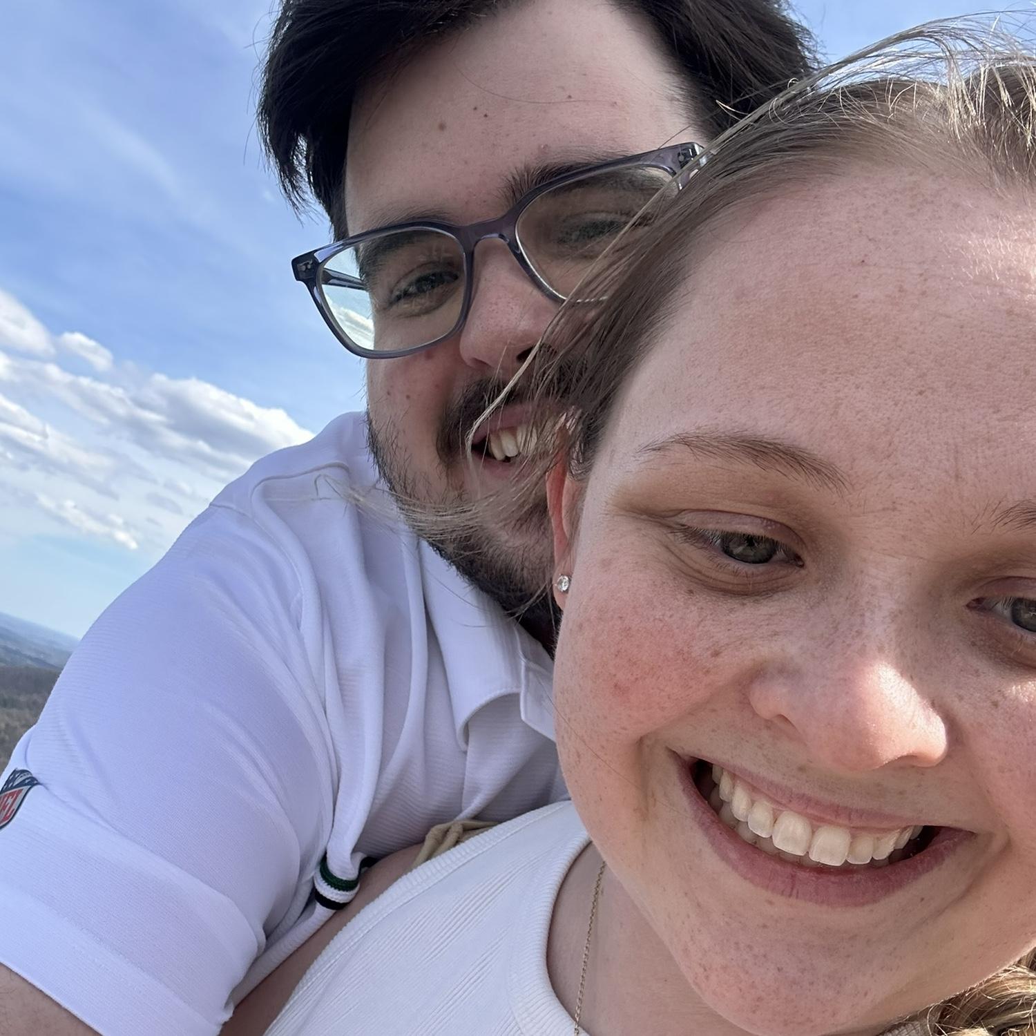 Gerard and Alison take a selfie 2024