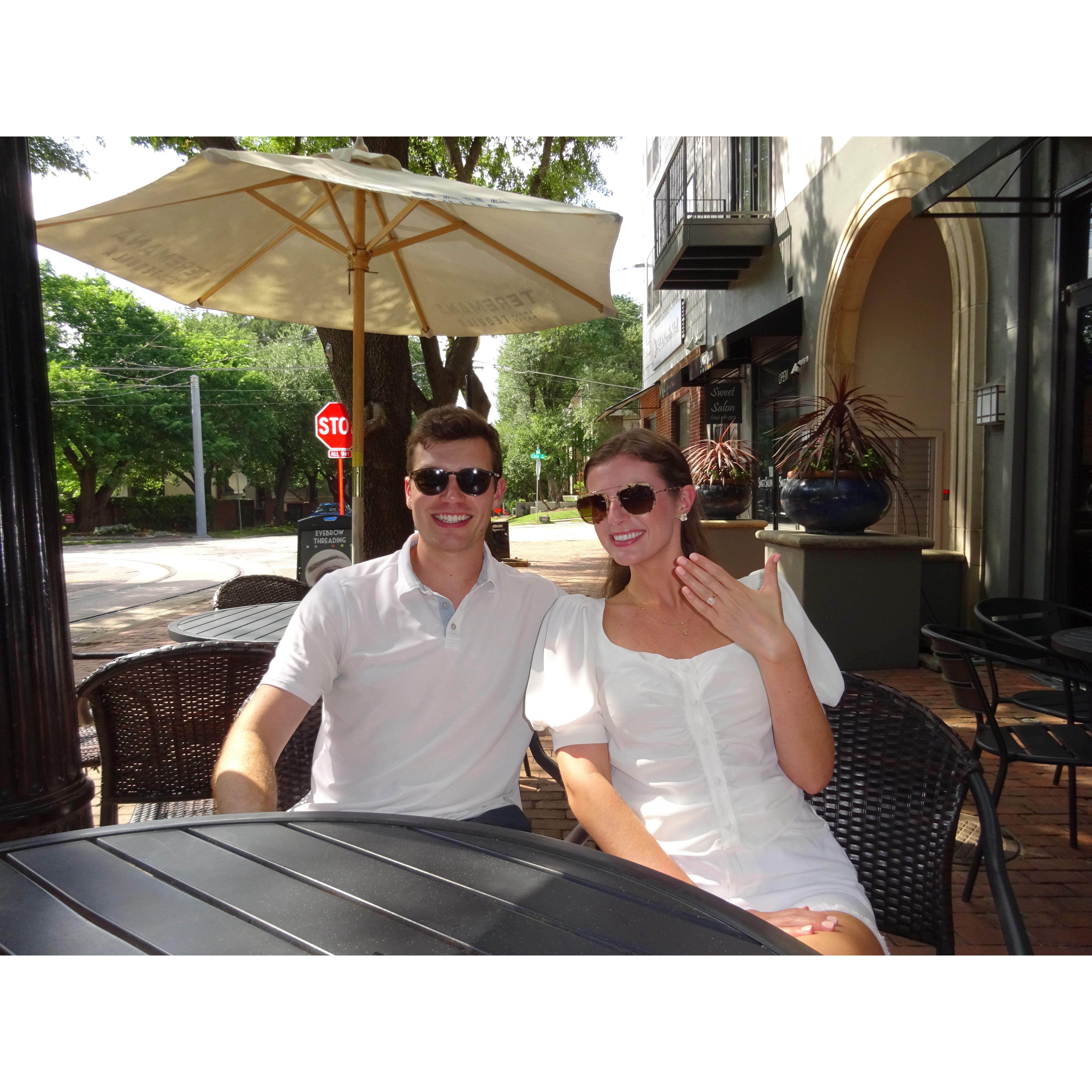 Engagement celebration with Dallas friends!