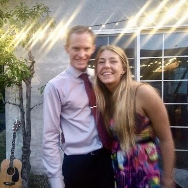 Our very first photo together! (Excuse the blurriness.) This was taken at tri-prom (triathlon prom) at the end of the racing season.