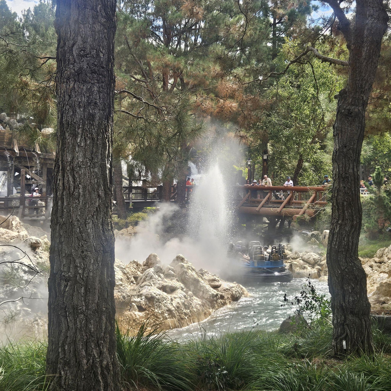 The geyser that got us wet on the ride