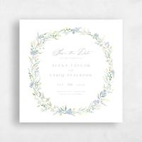 Blue Wedding Save the Date - Darcy Square Foil