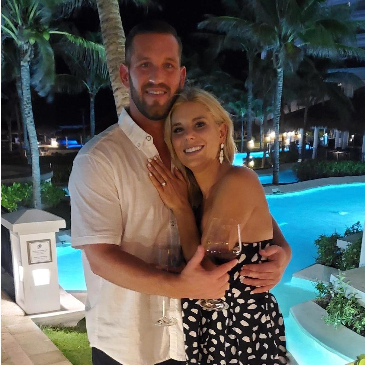 The night we got engaged!