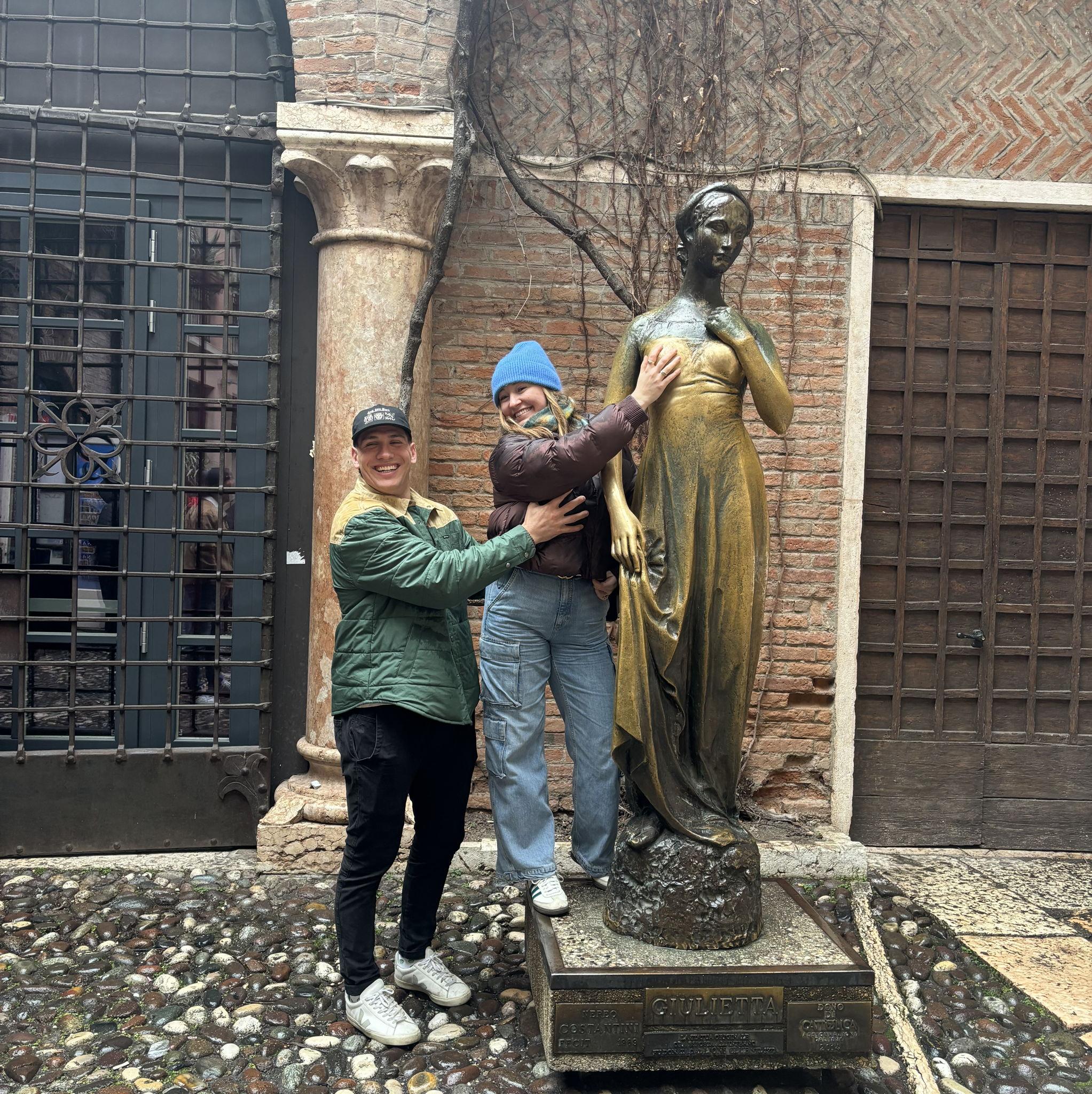 2025! Molly rubbing Juliet's boob for good luck....and Matt???