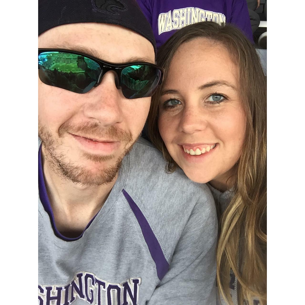 Tailgating at UW for Ryan's Birthday