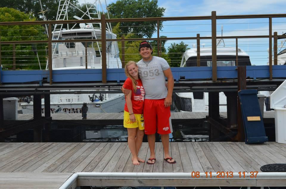 2013. A few days after the Packer Game, Katie invited Cam's family up to Door County for a fun day on the water. We became an "official" couple on 08.18.2013.