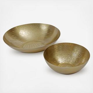 Holiday 2-Piece Snowflake Bowl Set