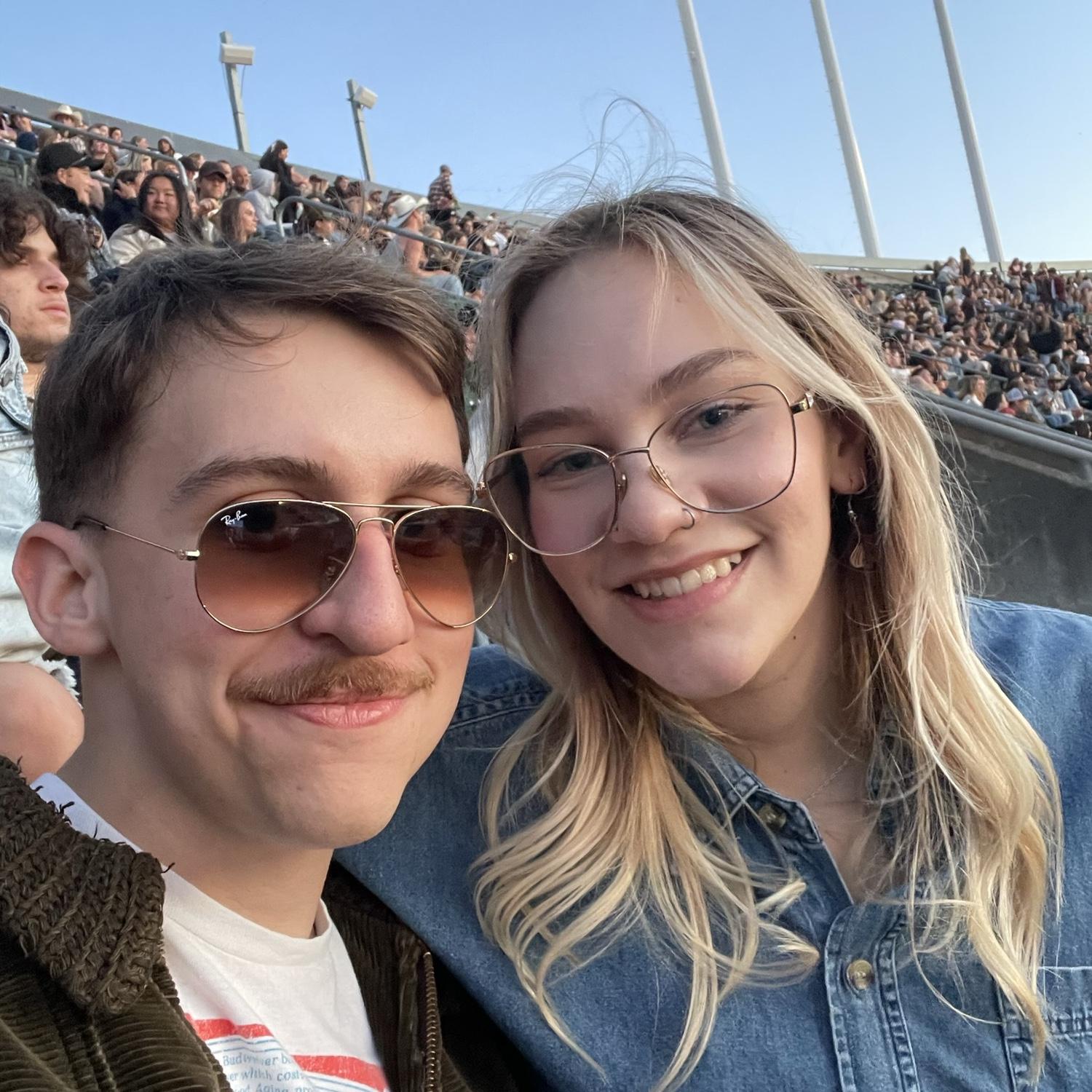 Maddy & Lewis see Zach Bryan in concert May 2024