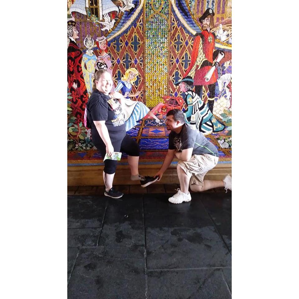 The prince has found the lady's slipper.