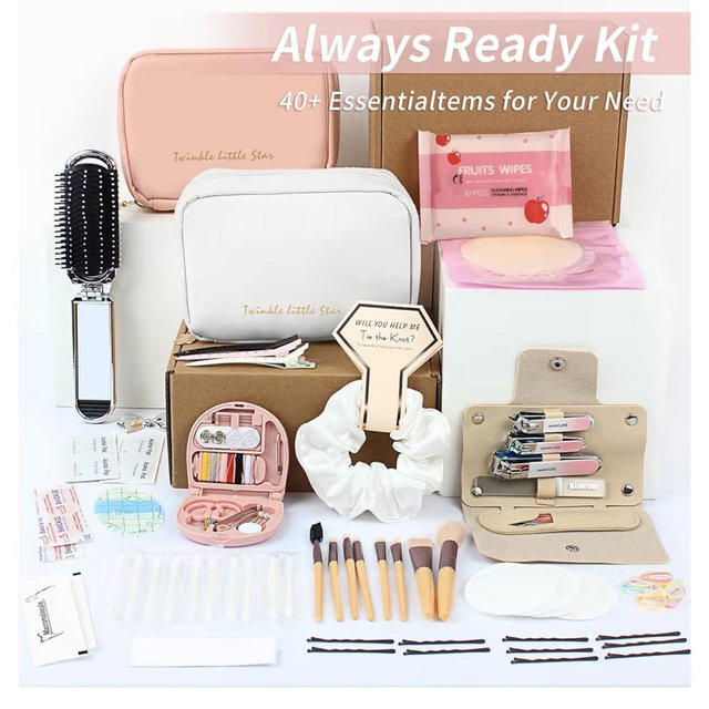 Bridal Emergency Kit 40+ Wedding Day Essentials Survival Set for Bride & Bridal Party