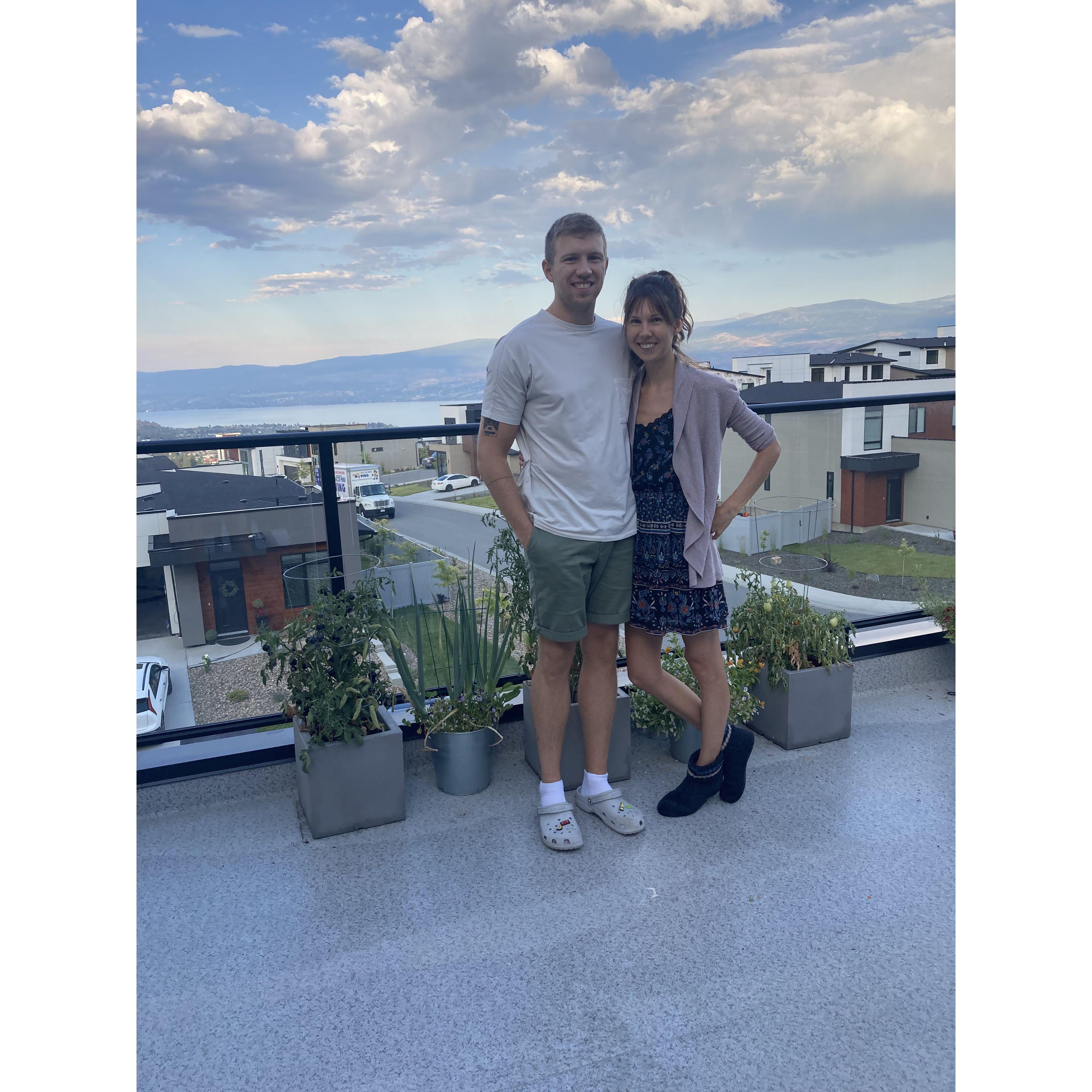 Enjoying our rooftop in spring 