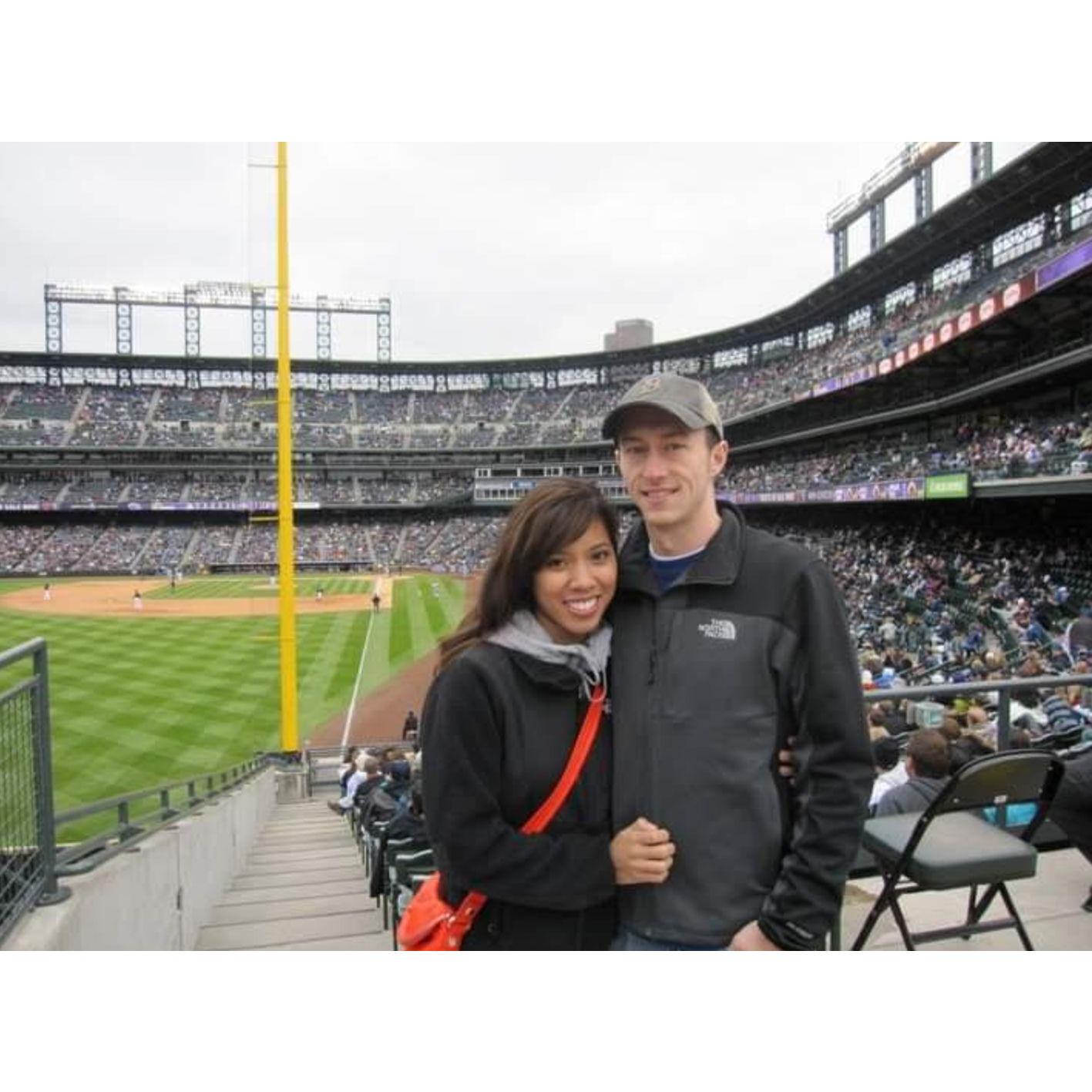 Our first of many Rockies games