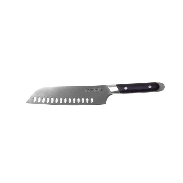 Made In Cookware - 7" Santoku Knife France - Full Tang With Harbour Blue Handle