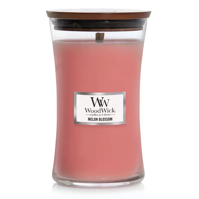 WoodWick® Melon Blossom 22 oz. Large Hourglass Candle